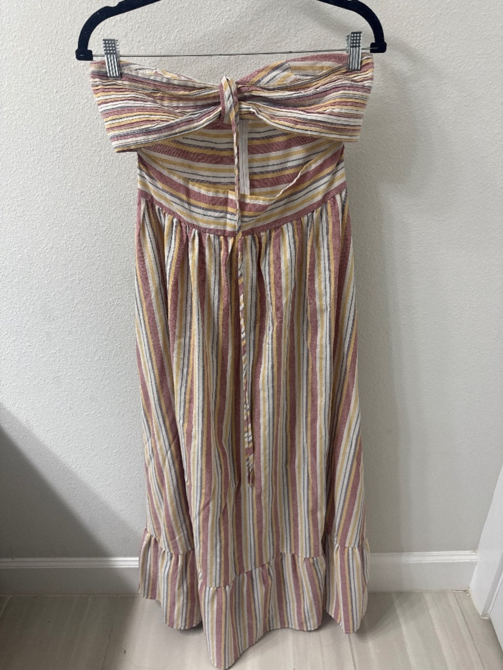 Anthropology Striped Maxi Dress